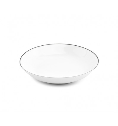DIEP BORD WIT ZWART COUPE 21x4cm BONBISTRO