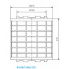 PLASMAFILTER RONDO 800 voor dia 15cm Luchtstroom 800m3/u - Afm 21 x 21cm