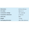 PLASMAFILTER RONDO 800 voor dia 15cm Luchtstroom 800m3/u - Afm 21 x 21cm