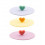 GLASDEKSEL D12cm SILICONE HART ASSORTI
