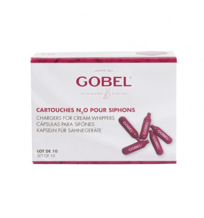 10 SLAGROOMCAPSULES SIPHON SLAGROOMSPUIT SIFON PATROON GOBEL 10stuks