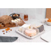 KAASDOOS AMUSE+ LARGE SAND TRITAN BEWAARDOOS 24x24x9.6cm KAASAFFINEUR VAN TRICHT