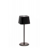 TAFELLAMP MALTA ZWART OPLAADB LED LAMP DIMBAAR D9xH21cm