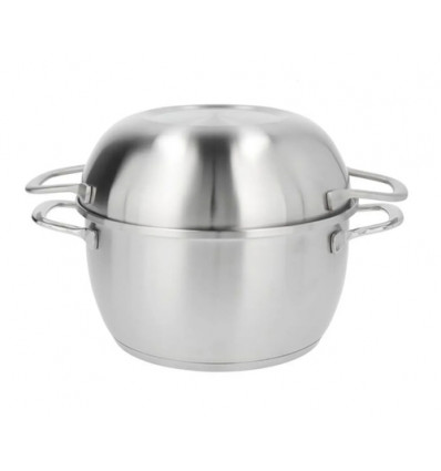 MOSSELPOT INOX 20CM 1.2KG 3L INDUCTIE DEMEYERE
