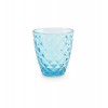 SET 4 GLAZEN 22cl PRISMA BLAUW