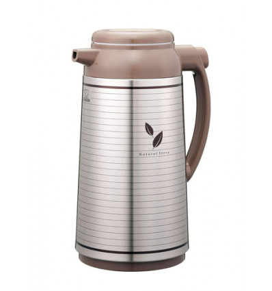 THERMOS 1.3L AFFB SATIN LEAF ZOJIRUSHI AFFB-13XT MOKKA ZILVER