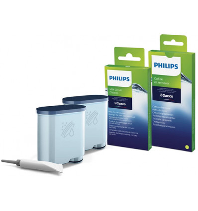 ONDERHOUDSET 5DELIG ESPRESSO PHILIPS 6 GRAM VET+2FILTERS+MELK+ONTVETTER