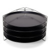 SET 4 PIZZAPLATEN 33CM MET HOUDER