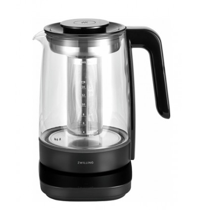 WATERKOKER ZWILLING ENFINIGY GLAS ZWART THEEZETTER