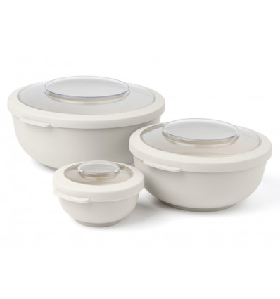 SET 3 LUNCHBOX BEIGE 20CL+100CL+200CL AMUSE OAT FOODBOWL
