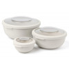 SET 3 LUNCHBOX BEIGE 20CL+100CL+200CL AMUSE OAT FOODBOWL