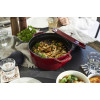 KOOKPOT ROND 24CM BORDEAUX STAUB 3.8L COCOTTE