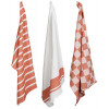 SET 3 KEUKEN HANDDOEKEN ROEST 50X70CM STOFF