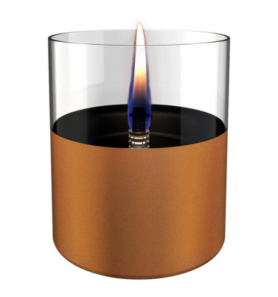 TAFELBRANDER LILLY 10 KOPER GLAS TENDERFLAME