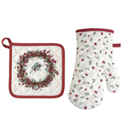 PANNELAP + OVENWANT BERRY WREATH IHR CREAM