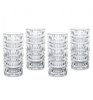 4 LONGDRINKGLAZEN ETHNO 422ML NACHTMANN