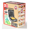 WAFELIJZER CW3638 FRITEL 4X7 1600W timer regelbare thermostaat, 41x26cm