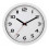 WANDKLOK 30CM WIT ZWARTE CIJFERS