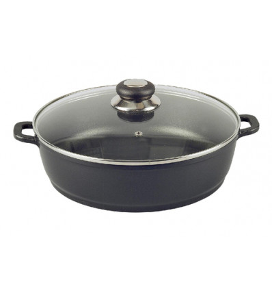 BRAADSCHOTEL 28CM MET DEKSEL INDUCTIE DELTA KARL KRUGER