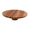 TAARTSCHOTEL OP VOET ACACIAHOUT 28CM