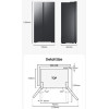 SIDE-SIDE/KOELK. RS57DG400EB4 SAMSUNG meeneemprijs, levering +50 euro