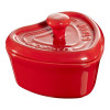 MINI KOOKPOT HARTVORM 10CM ROOD STAUB AARDEWERK