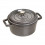 KOOKPOT ROND 22CM GRIJS STAUB 2.6L COCOTTE