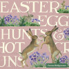 20 SERVETTEN 33x33 EASTER HARES ROSE IHR