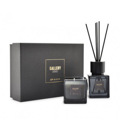 GIFTSET:GEURSTOKJES+GEURKAARS NOIR GALLERY SP