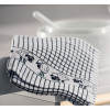 KEUKEN HANDDOEK ZWART SCHAAP 67x50cm 100% katoen POLI DRI