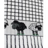 KEUKEN HANDDOEK ZWART SCHAAP 67x50cm 100% katoen POLI DRI