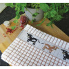 KEUKEN HANDDOEK BRUIN KOE 67x50 COW 100% katoen POLI DRI