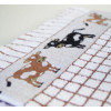 KEUKEN HANDDOEK BRUIN KOE 67x50 COW 100% katoen POLI DRI