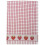 KEUKEN HANDDOEK ROOD AARDBEI 67x50cm 100% katoen POLI DRI