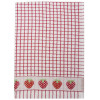 KEUKEN HANDDOEK ROOD AARDBEI 67x50cm 100% katoen POLI DRI