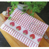 KEUKEN HANDDOEK ROOD AARDBEI 67x50cm 100% katoen POLI DRI