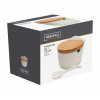 ZOUTPOT PORSELEIN MET LEPEL