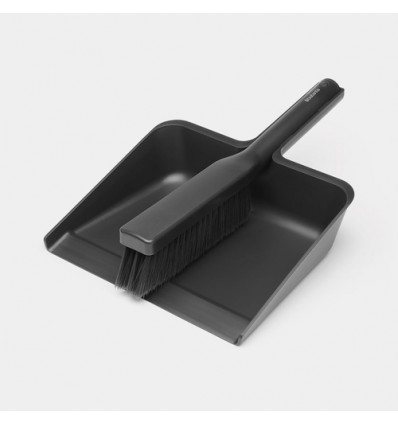 STOFBLIK + BORSTEL DARK GREY VUILBLIK