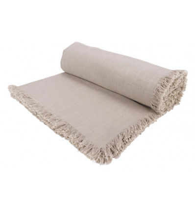 TAFELKLEED FRINGES GRIJS 250x140cm KATOE