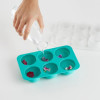 IJSBLOKJES VORM 6X ROND TURQUOISE XL LEKUE MET DEKSEL