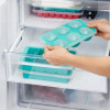 IJSBLOKJES VORM 6X ROND TURQUOISE XL LEKUE MET DEKSEL