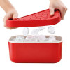 ICE BOX LEKUE ROOD IJSBLOKJESHOUDER MET SILICONE IJSBLOKJESVORM