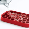 ICE BOX LEKUE ROOD IJSBLOKJESHOUDER MET SILICONE IJSBLOKJESVORM