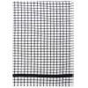 KEUKEN HANDDOEK ZWART RUIT 67x50cm 100% katoen POLI DRI