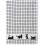 KEUKEN HANDDOEK ZWART KAT 67x50 CATS 100% katoen POLI DRI