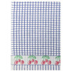 KEUKEN HANDDOEK BLAUW KERS 67x50 CHERRY 100% katoen POLI DRI