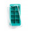 IJSBLOKJES VORM 8X VIERKANT TURQUOISE XL LEKUE MET DEKSEL