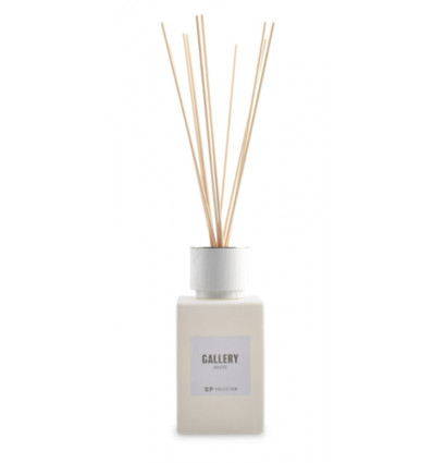 GEURSTOKJES IN GLAS 500ML WHITE GALLERY S|P