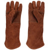 2 HANDSCHOENEN BBQ MET VINGERS LEDER WHITE FIRE
