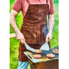SCHORT 77x66cm LEDER BBQ WHITE FIRE MET 2 ZAKKEN